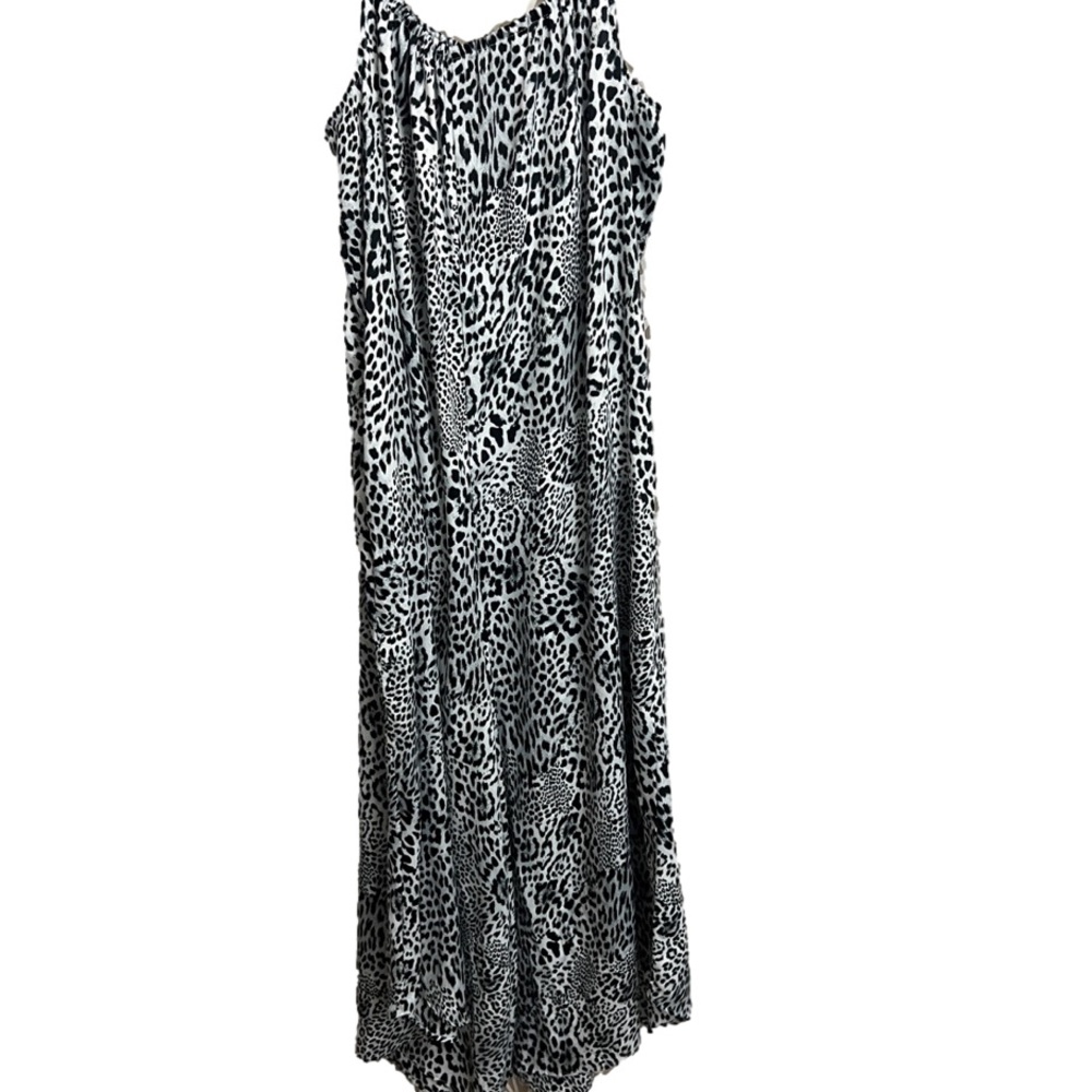 Anthropologie Wide Leg Animal Print Jumpsuit Size M - Picture 2 of 8